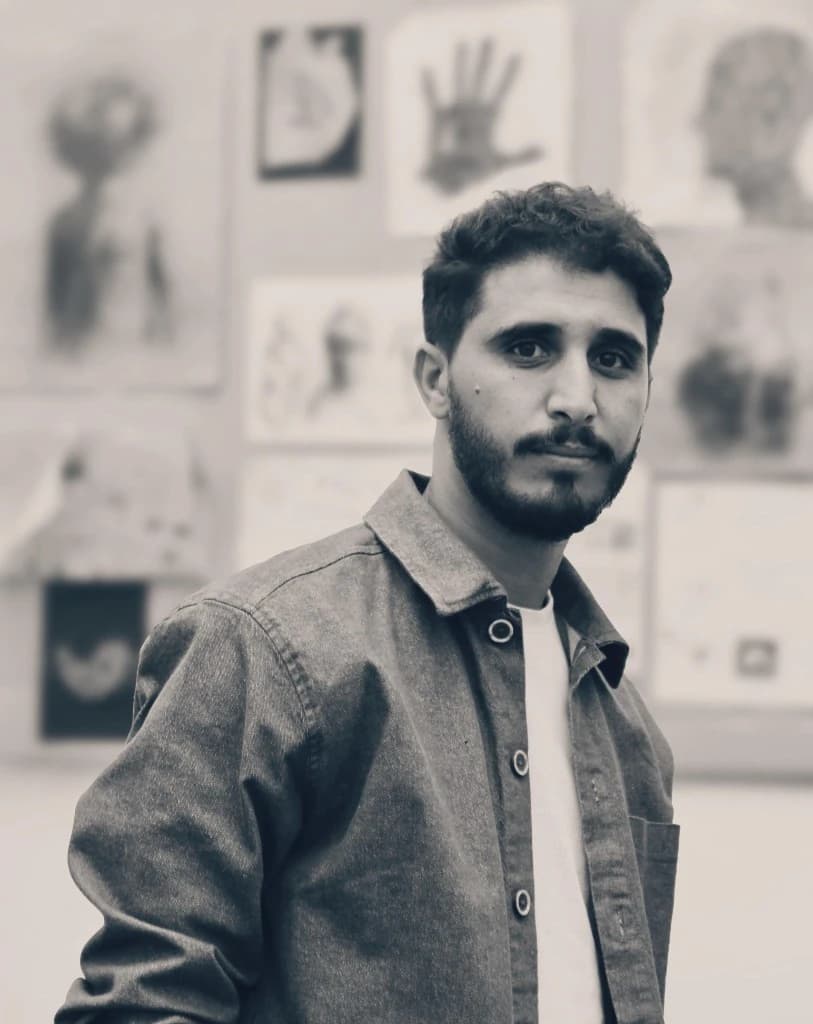 Portrait of Noureddine Ouarhim, Moroccan contemporary artist