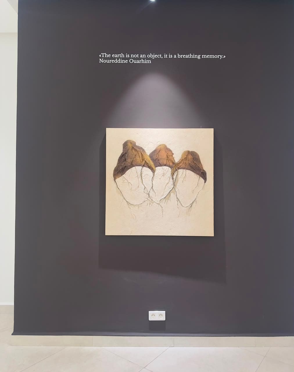 Contemporary textured artwork by Noureddine Ouarhim