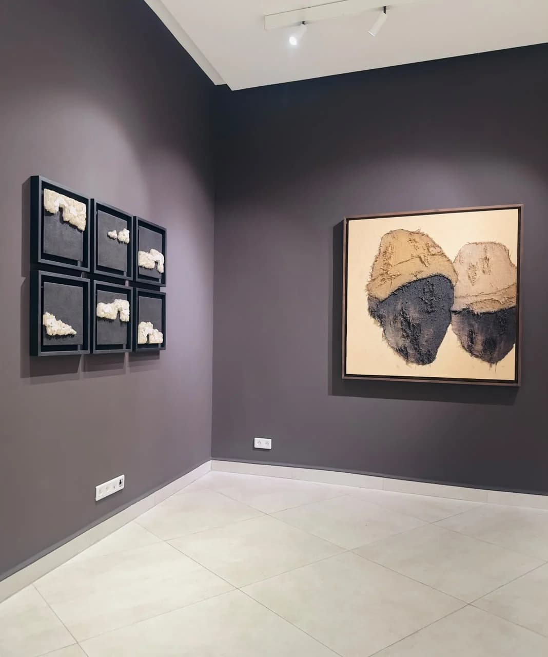 Contemporary textured artwork by Noureddine Ouarhim
