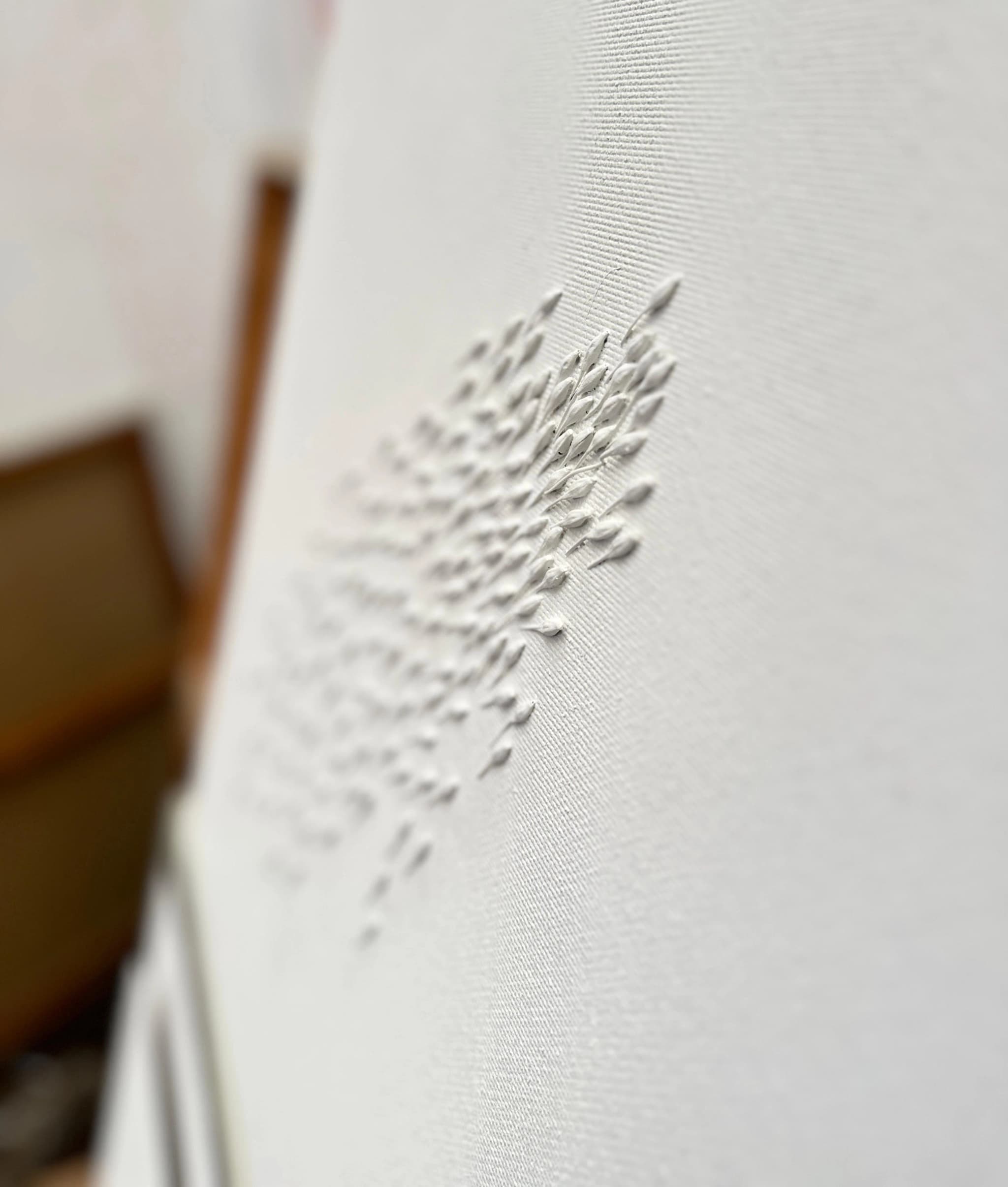 Noureddine Ouarhim at work in his studio